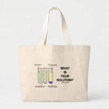 What Is Your Solution? (Chemistry Humour) Tote Bag