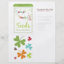 What Luck! Seed Packet Full Colour Flyer