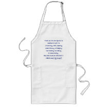 What made you think I cared? Apron