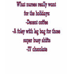 What Nurses Really Want For The Holidays t-shirts
