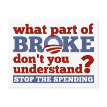 What Part of BROKE Don't You Understand? Postcards