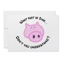 What part of Oink... Invitations
