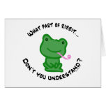 What part of Ribbit... Greeting Card