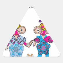 What Planet Are We On? Triangle Stickers