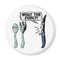 What The Fork Refrigerator Magnet