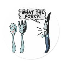 What The Fork Stickers