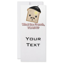 what the french toast cute kawaii toast cartoon rack card template