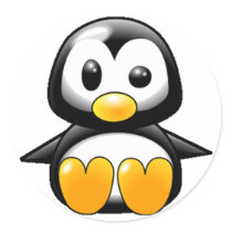 What the Heck Penguin Sticker