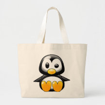 What the Heck Penguin Tote Bag
