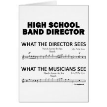What the High School Band Sees Card