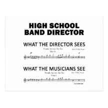 What the High School Band Sees Postcard