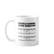 What the Middle School Band Sees Coffee Mug