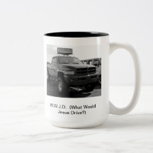 What Would Jesus Drive? Mug