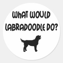 What Would Labradoodle Do? T-shirts & Gifts Stickers