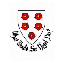 what_would_sir_nigel_do_arms post cards