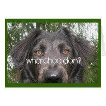 whatchoo doin? greeting card