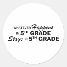 Whatever Happens - 5th Grade Stickers