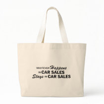 Whatever Happens - Car Sales Canvas Bags