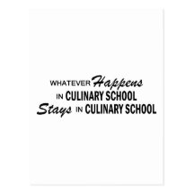 Whatever Happens - Culinary School Post Cards