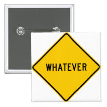 Whatever Highway Sign Pin