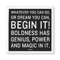 "Whatever You Can Do, Or Dream You Can" Refrigerator Magnets