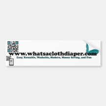 What's a Cloth Diaper Bumper Bumper Stickers