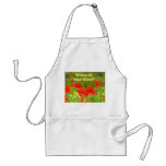 What's in Your Oven? aprons Red Poppy Flowers