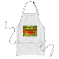 What's in Your Oven? aprons Red Poppy Flowers