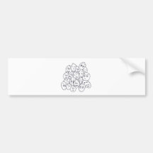 What's so Funny? Cartoon faces Bumper Stickers