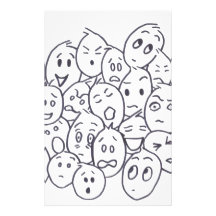 What's so Funny? Cartoon faces Customized Stationery
