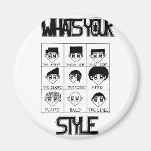 whats your style kids fridge magnet