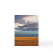 Wheat Field Fine Oil Painting Note Card