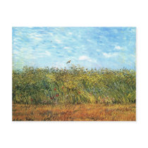 Wheat Field with a Lark, Vincent van Gogh Postcard