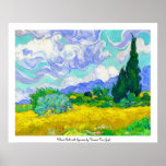 Wheat Field with Cypresses by Vincent Van Gogh Print