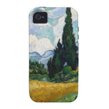 Wheat Field with Cypresses Case-Mate iPhone 4 Covers