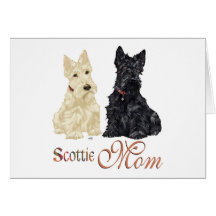 Wheaten & Black Scotties Mother's Day Greeting Cards