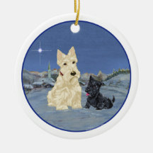 Wheaten Scottie Dog Ornament