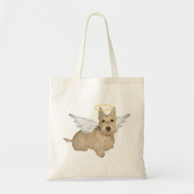 Wheaten Scottish Terrier Angels Tote Bag