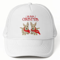 Wheaten Scottish Terrier Chirstmas Mesh Hat