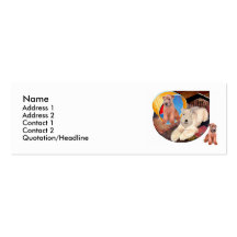 Wheaten Terriers & Hoop Business Card Templates