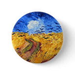 Wheatfield with Crows, Van Gogh Pinback Buttons
