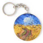 Wheatfield with Crows, Van Gogh Key Chain