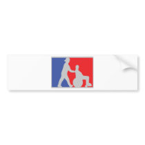 wheel chair icon bumper sticker