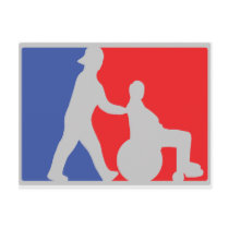 wheel chair icon post cards