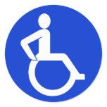 Wheelchair Accessibility Sign stickers