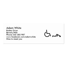 Wheelchair accident business cards