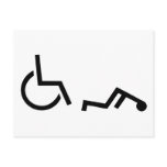 Wheelchair accident postcards
