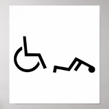 Wheelchair accident print