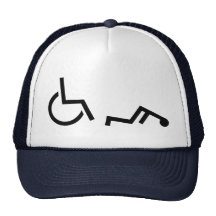 Wheelchair accident trucker hat
