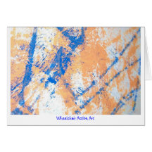 Wheelchair Action Art Large Notecards